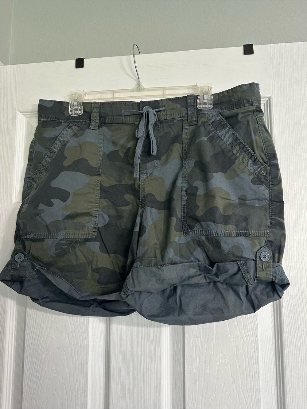 Women’s Camouflage Utility Shorts - Drawstring Waist